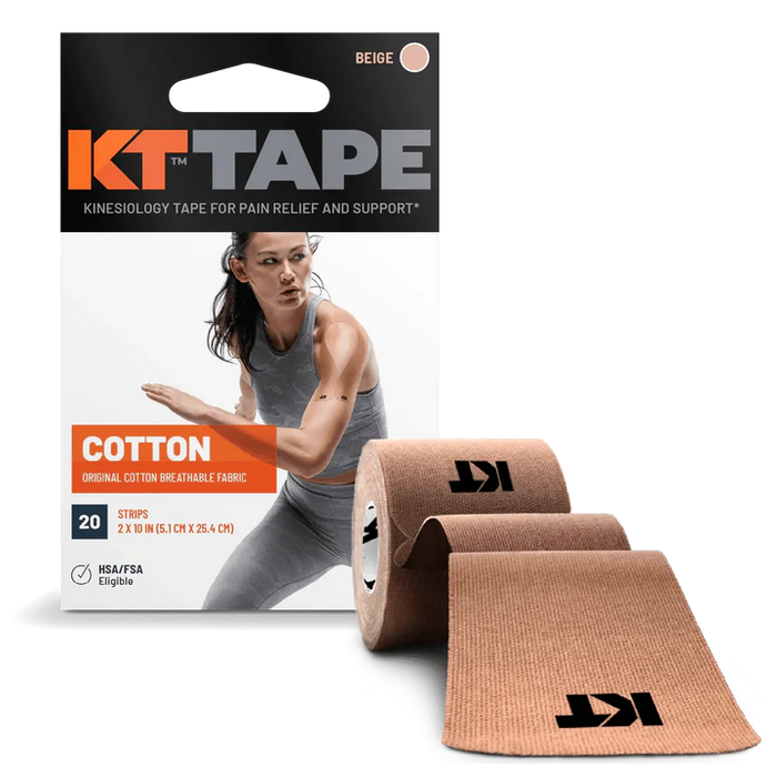 KT Tape Orginal Sports Tape - Vorgeschnitten - 5 x 25 cm - 20 Stück